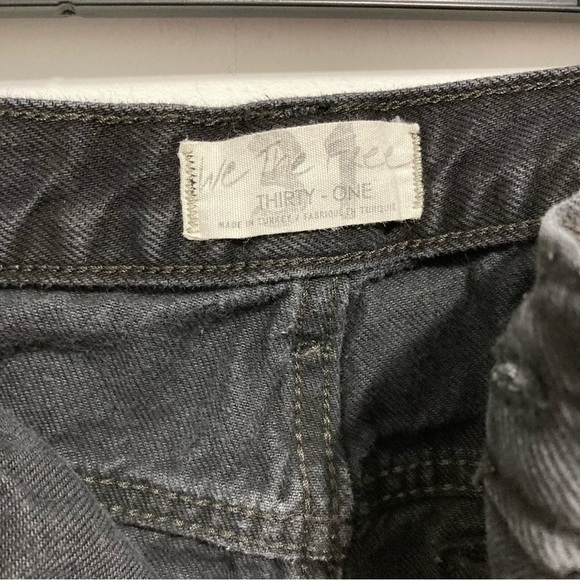 🔆Free People We the Free Maggie Metallic Coated Mocha Brown Jeans - Picture 3 of 9